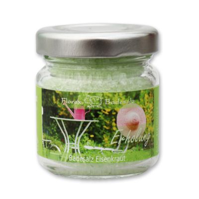 Bath salt 60g in a glass jar "Erholung", Verbena 