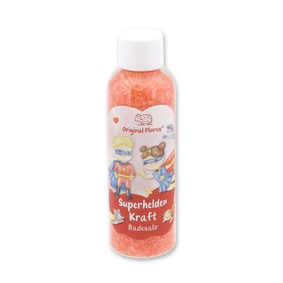 Bath salt 100g in the bottle "Superhelden Kraft", Berry dream 