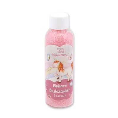 Bath salt 100g in the bottle "Einhorn Badezauber", Flower magic 