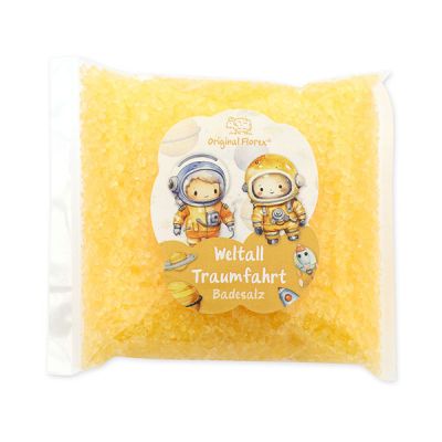 Bath salt 120g in a cellophane bag "Weltall Traumfahrt", Fruit dream 