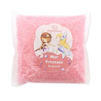 Bath salt 120g in a cellophane bag "Meer Prinzessin", Flower magic 