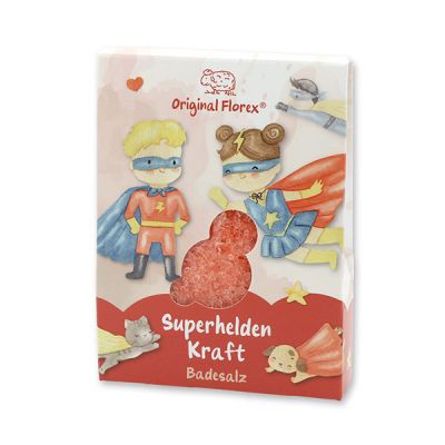 Bath salt 120g in a bag "Superhelden Kraft", Berry dream 