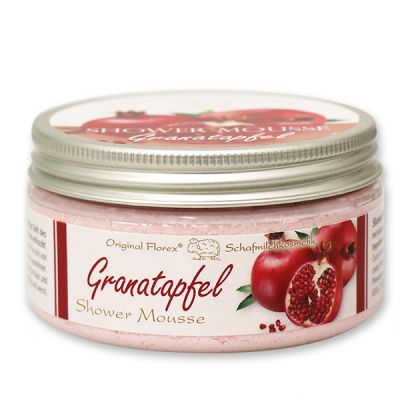 Shower Mousse with organic sheep milk 200ml, Pomegranate 