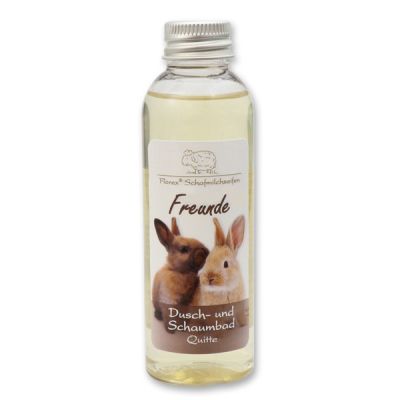 Shower- and foam bath with sheep milk 75ml "Freunde", Quince 