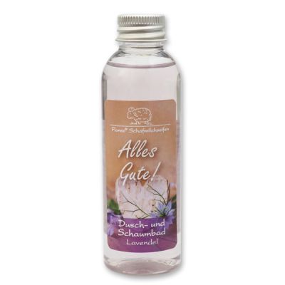 Shower- and foam bath with sheep milk 75ml "Alles Gute", Lavender 