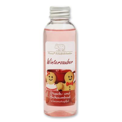 Shower- and foam bath with sheep milk 75ml "Winterzauber", Pomegranate 