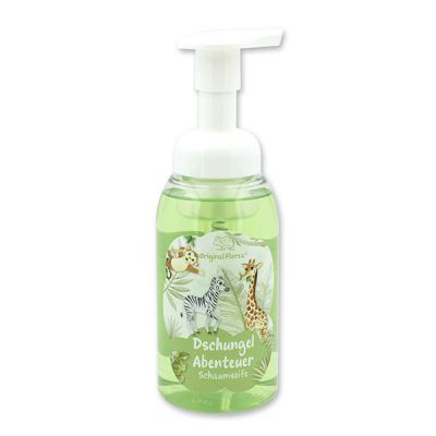 Foam soap with organic sheep milk 300ml in a dispenser "Dschungel Abenteuer", Magic land 