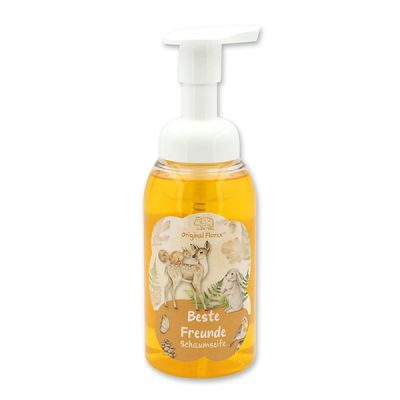 Foam soap with organic sheep milk 300ml in a dispenser "Beste Freunde", Fruit dream 