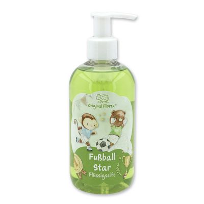 Liquid soap with organic sheep milk 300ml in a dispenser "Fußball Star", Magic land 