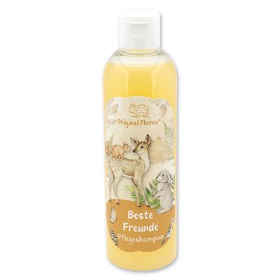 Pflegeshampoo mit biologischer Schafmilch 250ml in der Flasche "Beste Freunde", Fruchttraum 