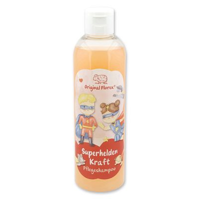 Pflegeshampoo mit biologischer Schafmilch 250ml in der Flasche "Superhelden Kraft", Beerentraum 