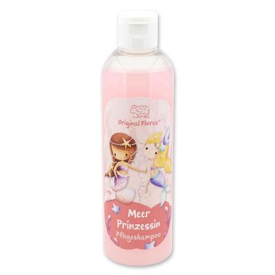 Care shampoo with organic sheep milk 250ml in a bottle "Meer Prinzessin", Flower magic 