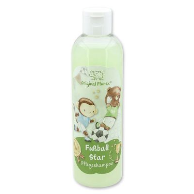 Pflegeshampoo mit biologischer Schafmilch 250ml in der Flasche "Fußball Star", Zauberland 