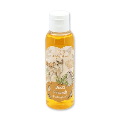 Liquid soap with organic sheep milk 75ml in a bottle "Beste Freunde", Fruit dream 