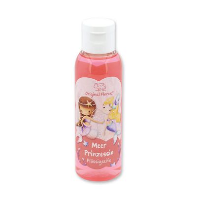 Liquid soap with organic sheep milk 75ml in a bottle "Meer Prinzessin", Flower magic 