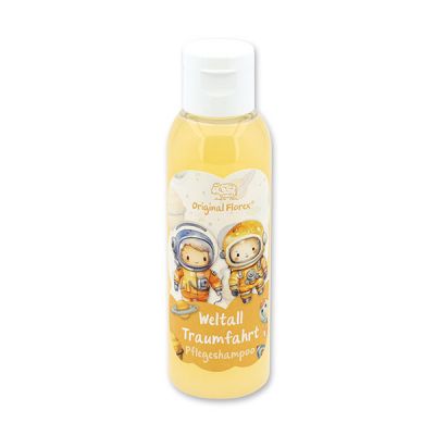 Pflegeshampoo mit biologischer Schafmilch 75ml in der Flasche "Weltall Traumfahrt", Fruchttraum 