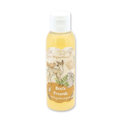 Pflegeshampoo mit biologischer Schafmilch 75ml in der Flasche "Beste Freunde", Fruchttraum 