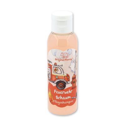 Pflegeshampoo mit biologischer Schafmilch 75ml in der Flasche "Feuerwehr Schaum", Beerentraum 