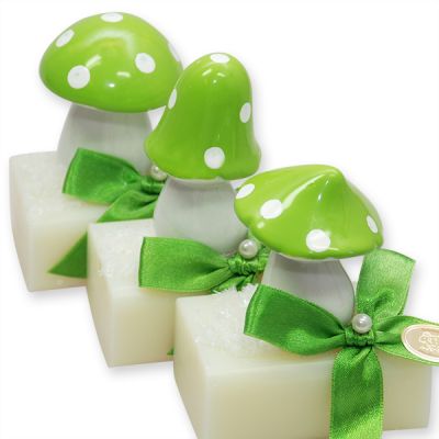 Sheep milk soap 100g decorated with a mushroom, Classic 