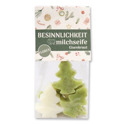 Sheep milk soap tree 5x16g in a cellophane bag "Besinnlichkeit", Classic/Verbena 