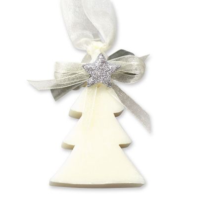Sheep milk soap tree 75g hanging with an organza ribbon, Classic 