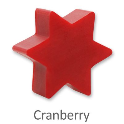 Schafmilchseife Stern klein 80g, Cranberry 