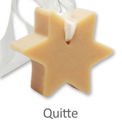 Sheep milk soap star 80g hanging, Quince 