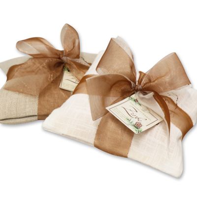 Sheepmilk soap needles swiss pine in a pillow with organza bow tie 