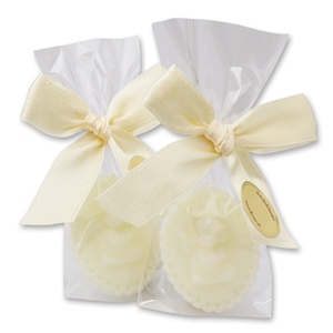 Sheep milk soap angel medaillon 7,5g in a cellophane, Classic 
