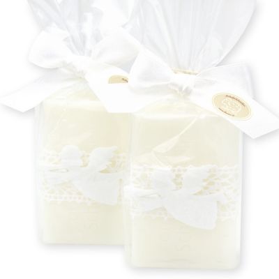 Sheep milk soap 100g decorated with an angel in a cellophane, Classic 