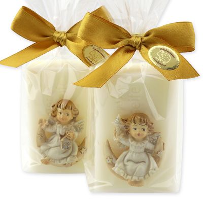 Sheep milk soap 100g decorated with an angel in a cellophane, Classic 