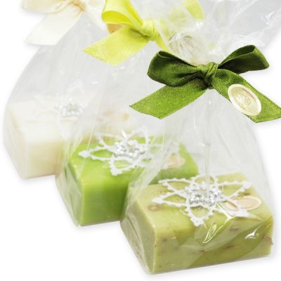 Sheep milk soap 100g, decorated with a star in a cellophane, sorted 