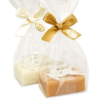 Sheep milk soap 100g, decorated with a deer in a cellophane, Classic/quince 